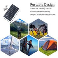 Cargador Solar USB 5V 2W Panel Solar Con Carga USB Segura Estabilizada Para Teléfono Móvil Y Camping - details 10