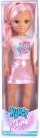 Nancy Shine , Pink, Muñeca con el Pelo Largo con Mechones Metalizados de Color Rosa, Vestido de Falda Rosa Metalizada y Top Blanco - details 6