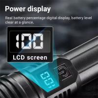 Linterna LED Recargable Super Brillante De 3000000LM Con Batería Integrada Torcha De Alta Potencia Para Camping Y Uso Diario - details 4