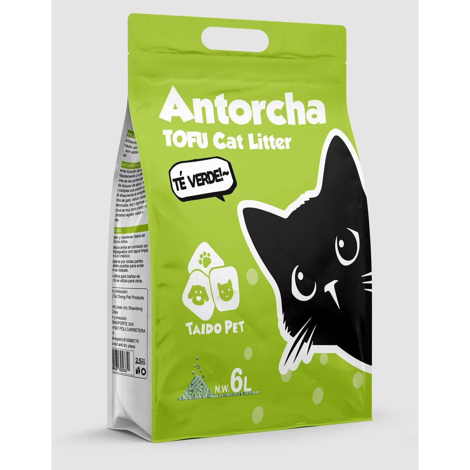 Arena para gato original arena tofu 6L – Alta absorción y fácil eliminación, ideal para higiene felina