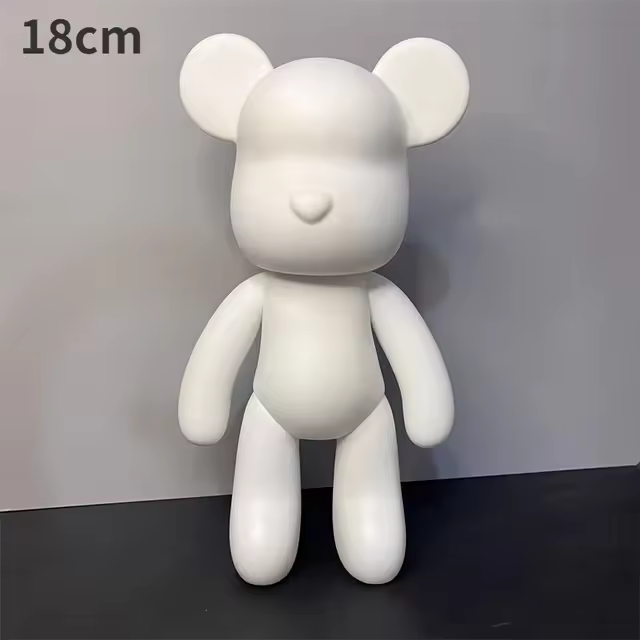 Modelo De Oso Violento En Graffiti Pintado a Mano Ornamento Corporal Blanco Para Decoración De Escritorio Personalizado - 1