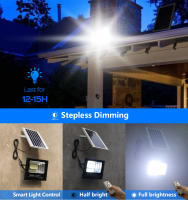 Luz Solar LED para exteriores, reflector de jardín luminoso, impermeable, luz Solar de pared para escaleras, atenuación de luz, tiempo, Control remoto - details 2