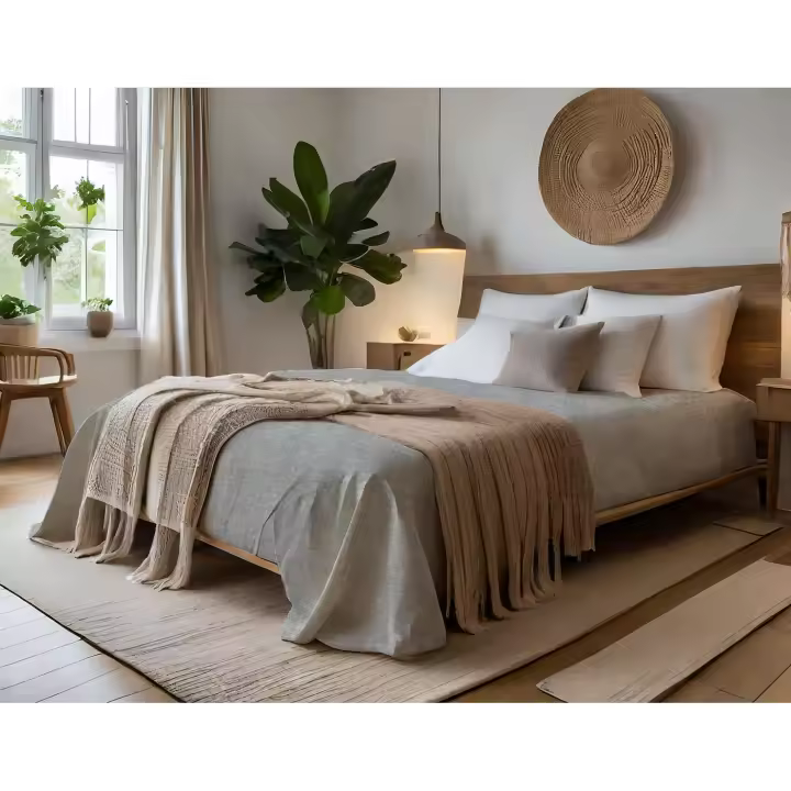SANSY - COLCHA JACQUARD RUNA GRIS PARA CAMA DE 105 FABRICADO EN ESPAÑA - 1