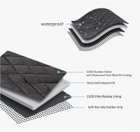 Cubre asientos de coche para perros (133x140 cm), estilo hamaca, resistente al agua y fabricado con material impermeable. Ofrece protección completa para el asiento, manteniendo el coche limpio y libre de pelos. Con rejilla flexible, es universal y se ada - details 1