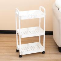 JUPPLIES - Carrito Auxiliar con Ruedas para Almacenaje Multiusos - Carro de Cocina Organizador con Ruedas - Carrito Organizador con 3 Niveles - Verdulero para Cocina - details 0