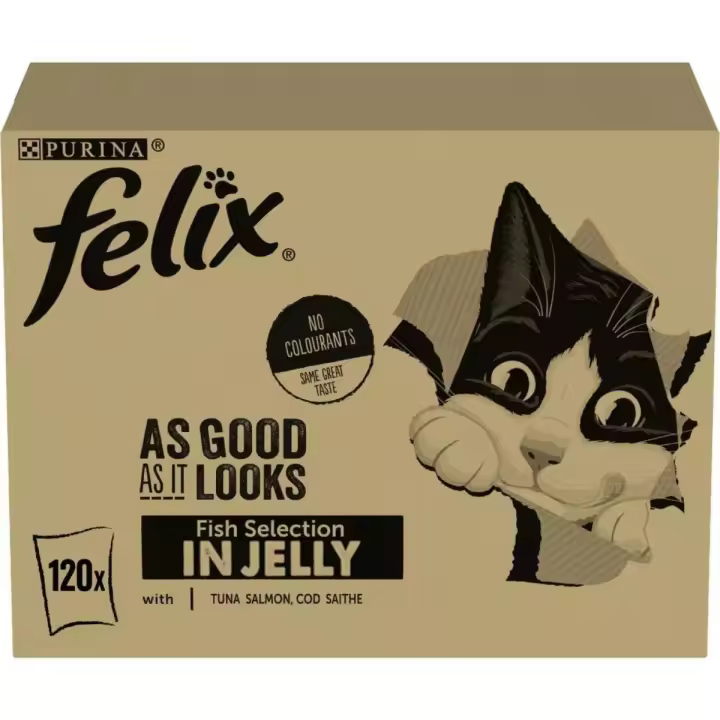 Felix Fantastic selección sabores pescado en gelatina pack surtido sobres 120x85g - 1