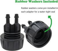 Adaptador De Grifo Para Riego Por Drip 4-Maneras Para Jardín 1/4'' Sistema Automático De Riego Para Plantas Bonsái Macetas Invernadero - details 4