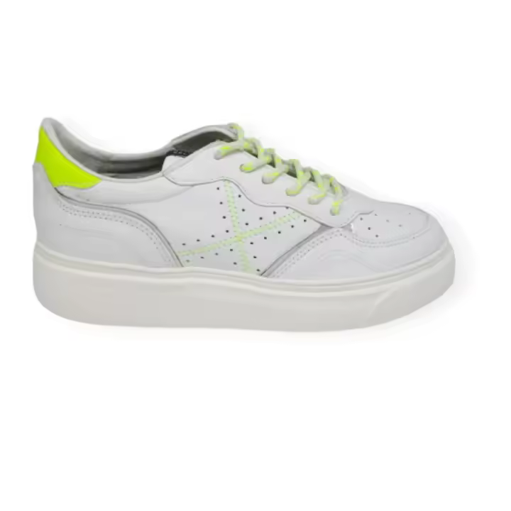 SNEAKER RETRO TENIS MUNICH SUGGAR 05 EN PIEL BLANCA, MUY LIGERO Y ESTILOSO - 1
