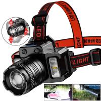Linterna Frontal Recargable Con Sensor LED COB Chip Zoom Super Brillante Impermeable Para Pesca Camping Caza Advertencia - details 2