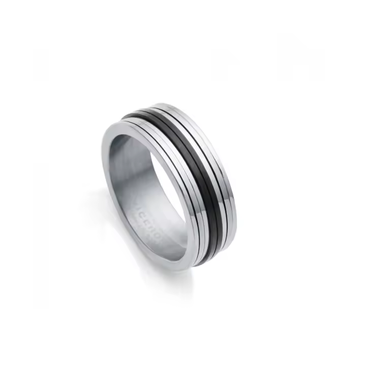 Anillo Viceroy 75294A02010 acero IP negro - 1