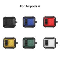 Nueva Funda Para AirPods 4 Generación TPU Militar Antigolpes Protectora Con Cierre Seguro Funda Rígida PC Para AirPods 4 - details 0