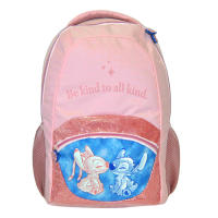 Mochila Stitch Disney 42cm, Mochila Grande Escolar Infantil para Niñas, Compartimiento Grande, Bolsillo Frontal, Mochila Stitch y Angel, Color Rosa, Regalo Cumpleaños, Navidad, Reyes - details 0