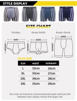 Set de 3-6 Calzoncillos Hombre Boxer Algodon Bóxers Ropa Interior, 95% Algodón, 5% Elastáno, 4 Colores, (Color Al Azar, No Se Puede Elegir) Envío rápido desde España - details 4