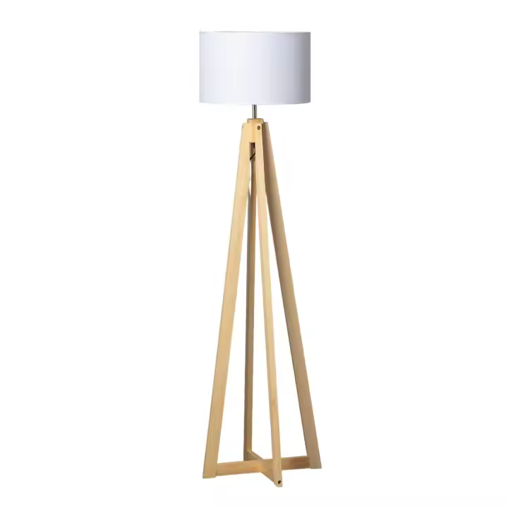 Ledkia Lámpara de Pie Bambú Korsade - Diseño Moderno - 1