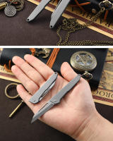 Cuchillo Plegable deTitanio EDC Mini Para Llaves Regalo Para Mujeres Portátil Tanto Hoja De Acero Inoxidable Manija De Aleación De Titanio - details 6