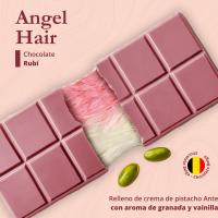 Chocolate Pelo de Angel  Chocolate Rubí con Crema de Pistacho – Angel Hair 60 g  Inspirado en el Chocolate Dubai  Con Algodón de Azúcar Turco y Chocolate  Tendencia Viral TikTok 2025 (1 x 60gr) - details 1