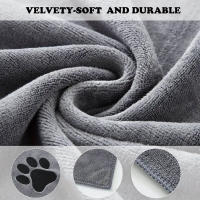 Toalla De Baño Para Mascotas De Microfibra Suave Y Absorbente 35x75cm/50x100cm Toallas Para Perros Y Gatos Suministros De Aseo Para Mascotas - details 5