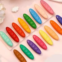 Crayones Plásticos Lavables En Forma De Maní 12/24/36 Colores Herramientas De Pintura Erasables Para Niños Sin Manos Sucias - details 0