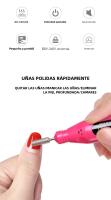 LULAA Máquina De Uñas Eléctrica Portátil Con Conjunto De Corte De Uñas Y Herramientas De Remoción De Polvo De Gel - details 1
