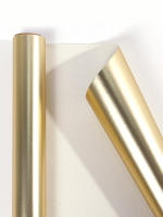 Papel De Embalaje Para Regalos 3m*43cm Mate Oro Para Árbol De Navidad Cumpleaños Y Festividades Papel De Artesanía Recubierto - details 0