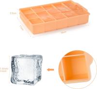 Bandeja Cuadrada Grande para Cubitos de Hielo, 2 Piezas, Moldes de Silicona para Cóceles, Whisky, Wine, Purés - details 0