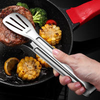Pinzas De Barbecue De Acero Inoxidable Para Alimentos Pinzas De Carne De Asado Salad Y Steak Utensilios De Cocina Longas Pinzas De Servicio - details 0