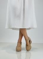 Calzados soraia, Alpargatas de Cuña con Plataforma para Mujer - Sandalias de Esparto con Tira al Tobillo, Punta Cerrada y Acabado en Gamuza Sintética - Calzado Cómodo de Verano Estilo Boho Chic - details 23