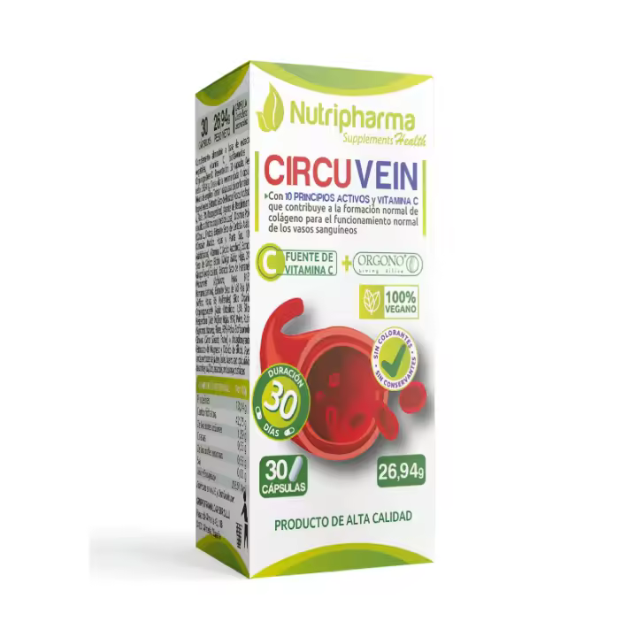 CIRCUVEIN | 30 Días | Máxima Nutrición de Calidad Para Tus Articulaciones y Tu Piel | NUTRIPHARMA SUPPLEMENTS - 1