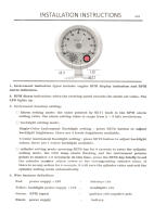 Tacómetro Eléctrico Blanco AD 3.75 Pulgadas 95mm Con Luz De Cambio Interna Para 4 6 8 Cilindros Rueda De Cromo Medidor De RPM 8000 - details 1