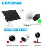 Cargador De Panel Solar 10W 5V Para Cámara De Seguridad Google Nest Cam Con Montaje En Pared Ajustable Y Resistente Al Agua IP65 - details 5