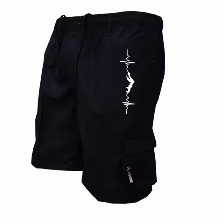 Shorts De Verano Para Hombre Pantalones De Cargo Casual Cómodos Y Sueltos Con Multiple Bolsillos Estilo Safari Adecuados Para Deporte Y Exterior - 1
