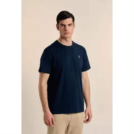 Camiseta Valecuatro logo ESP azul marino - 1