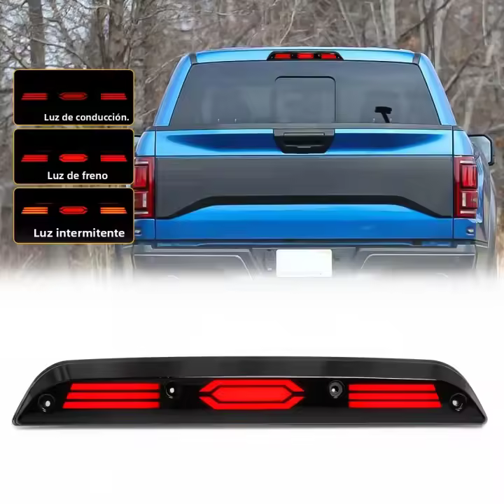 Luz De Freno Adicional LED Para Ford F150 2015-2022 F250 F350 F450 Ranger 2019-2021 Lámpara De Advertencia Trasera De Coche - 1