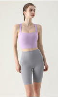 Sudadera De Yoga Para Mujer Verano Nueva Chaleco Deportivo Antigolpes Transpirable Rápido Secado Top Corto Cross Back Fitness - details 7