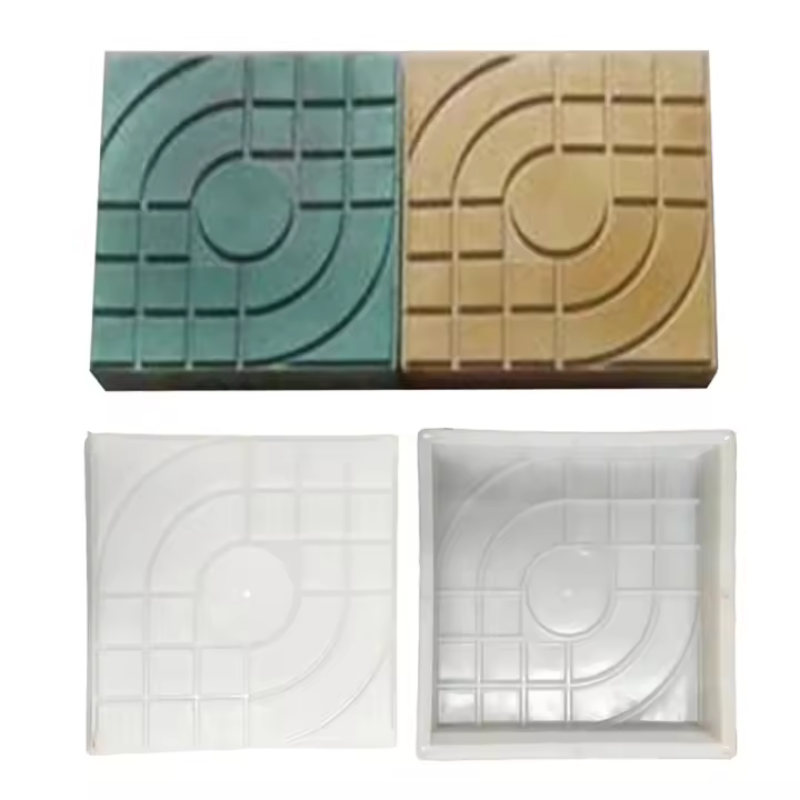 Molde De Pavimento De Plástico Para DIY Accesorios Decorativos Para Jardín Y Casa Hacer Piso De Concreto En El Hogar Y Jardín - 1