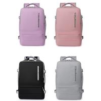 Mochila de viaje repelente al agua para mujer, carga USB para portátil con mochila escolar, con correa de equipaje, informal - details 9