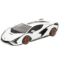 Burago - Maqueta Coche deportivo escala 1:18, material die-cast metal premium, puertas apertura manual, interior detallado, color gris mate, ideal para coleccionistas, coches de colección, deportivos para coleccionar - details 7