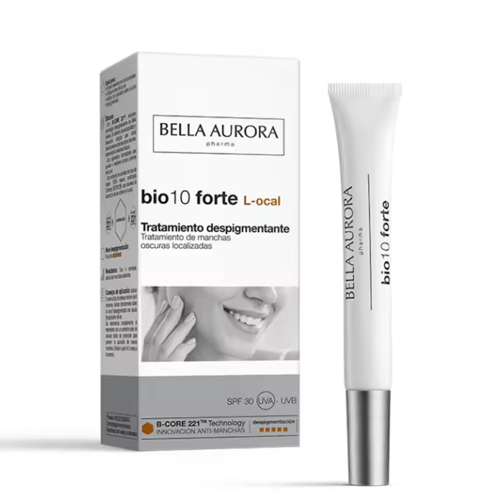 BELLA AURORA - Bio10 Forte L-ocal 9 ml, Tratamiento Despigmentante, Crema Antimanchas Roll-on, para Todo Tipo de Piel, Manchas Localizadas y Unifica Tono, Tecnología B-CORE221, Protección SPF30 - 1
