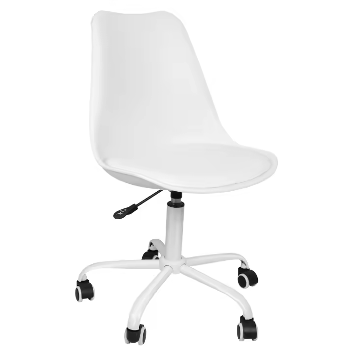 Silla de Escritorio Aqrau PP para Oficina Estudio Comedor Ergonómica con Ruedas y Altura Ajustable - 1