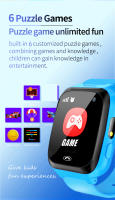 Reloj Inteligente Para Niños Con Juegos Llamada Música Flashlight 6 Juegos Reloj Digital Para Niños Y Niñas Regalos - details 2