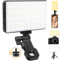 Luz De Autoefilado LED 120 LED 3000Mah Recargable Clip Luz De Teléfono Con 3 Modos De Iluminación Luz De Anillo Para Cámara De Teléfono iPad Laptop Fotografía Vlog - details 0