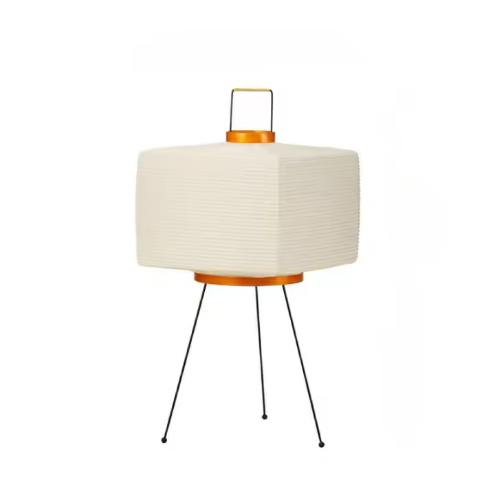 Lámpara De Mesa Akari Noguchi Japonesa Diseño Impreso En Papel De Arroz Decoración Para Escritorio Dormitorio Luz Suave Y Ambiente - 1