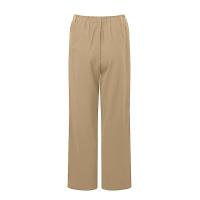 Pantalones Largos De Algodón Y Lino Para Mujer Primavera 2024 Negro Con Bolsillos Y Botones Estilo Casual Elegante Moda Nueva - details 19