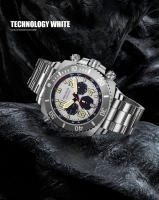 Reloj Deportivo De Inmersión Para Hombre 2024 Reloj De Cuarzo Con Pantalla Grande De Acero Inoxidable 316L Y Cristal De Zafiro Resistente Al Agua 500M Luminoso Chronógrafo - details 8