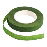 Cinta Floral Para Embalaje De Ramas Y Manualidades De 1/2" X 30Yd En Verde Oscuro Verde Ligero Blanco Y Marrón Para Bodas - details 5