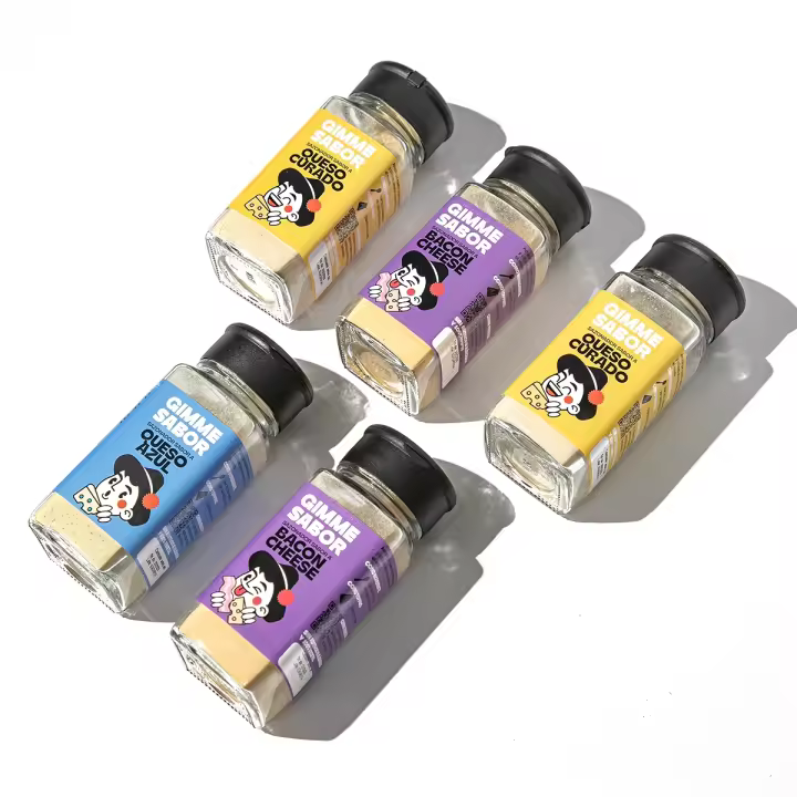 Pack Queso Lovers GIMME SABOR - Sazonadores de Queso Curado, Azul y Bacon - Experiencia Única en Sabores Queseros - 1
