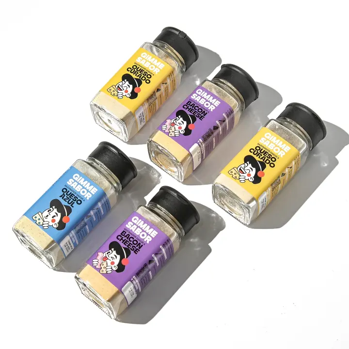 Pack Queso Lovers GIMME SABOR - Sazonadores de Queso Curado, Azul y Bacon - Experiencia Única en Sabores Queseros - 1