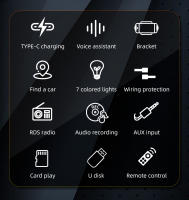 Reproductor De Radio Para Coche 1Din MP3 Bluetooth USB TypeC TF AUX Con Soporte Para Teléfono Multimedia In-Dash 12V - details 1