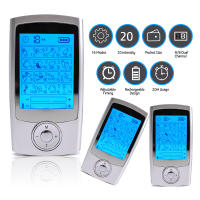 Estimulador Muscular TENS EMS Con Carga USB 16 Modos Doble Canal Masajeador Eléctrico De Pulso Para Alivio Del Dolor - details 4