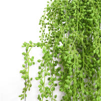 Vine Artificial De Plástico Hojas Verdes Rama De Rotan Para Decoración De Jardín Y Hogar Vines Colgantes Para Exterior - details 8